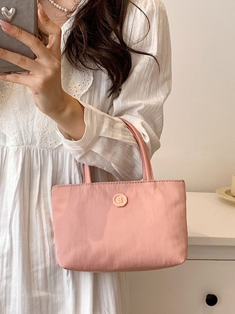 Button Decor Square Bag