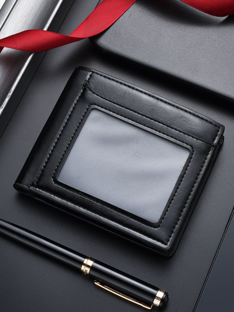 Black Small Wallet Fold Over