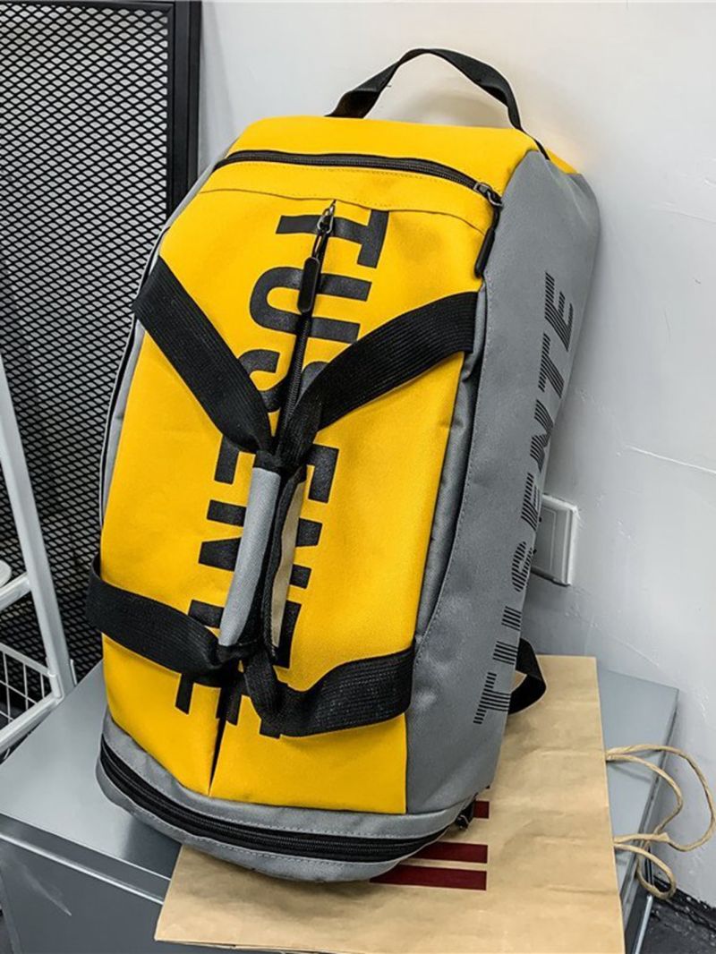 Letter Graphic Waterproof Functional Backpack