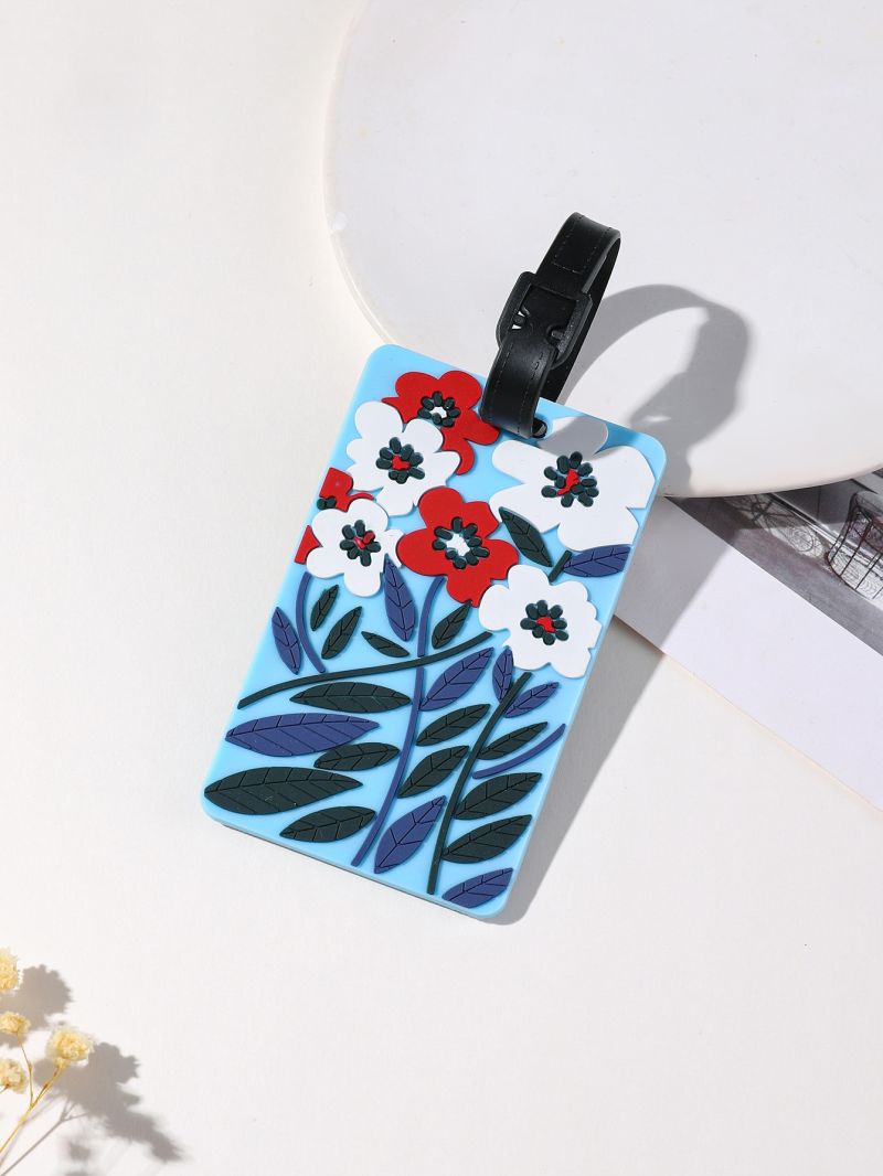 Floral Pattern Luggage Tag
