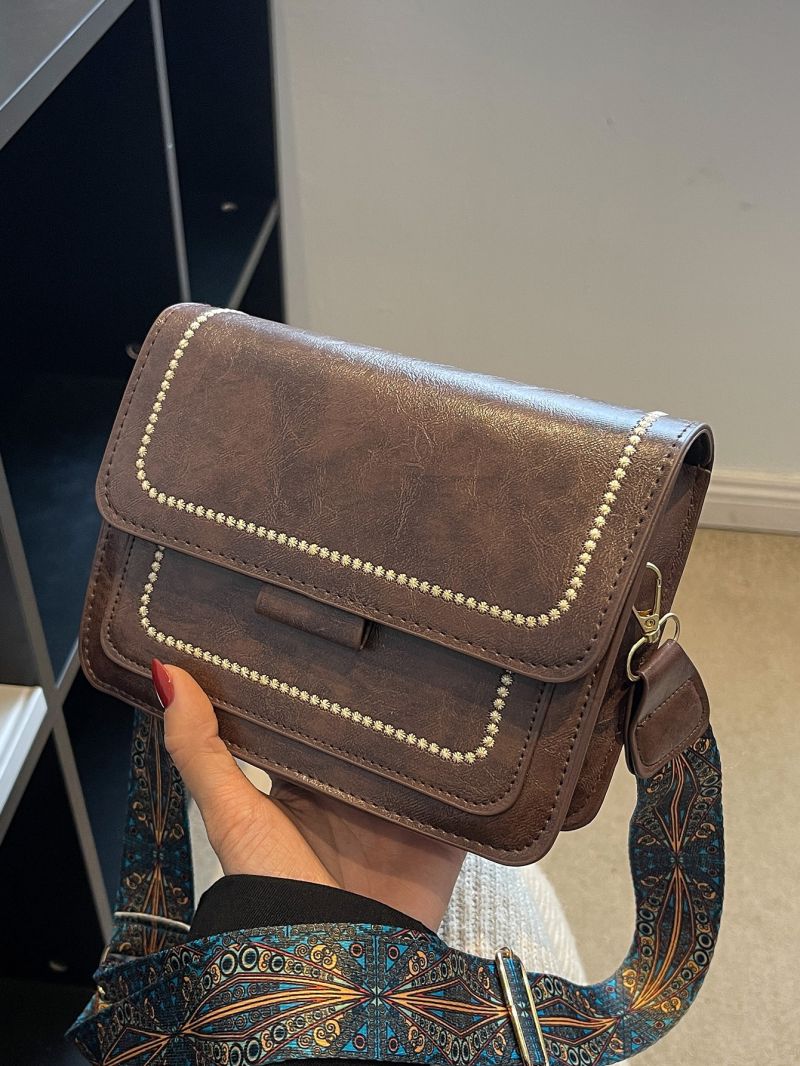 Mini Embroidered Detail Square Bag