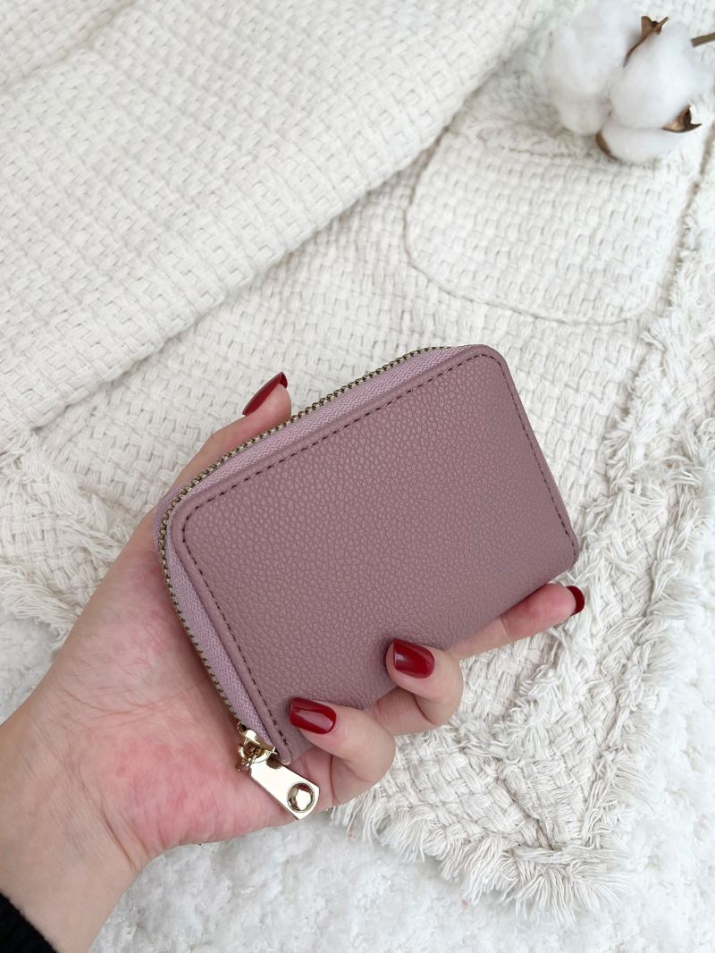 Litchi Embossed Card Holder Multi-Card Card Organizer For Storage Credit Cards