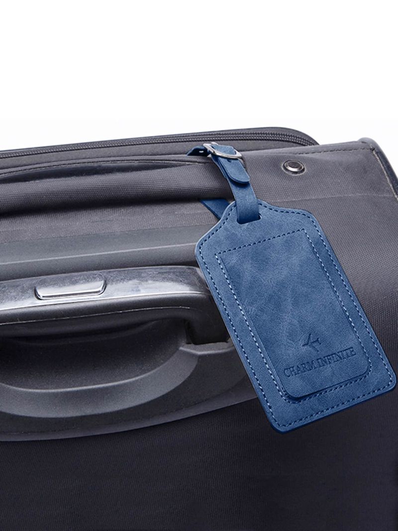 PU Luggage Tag Privacy Protection Travel Bag Label Suitcase Tag