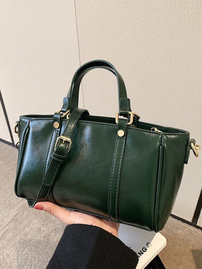 Minimalist Double Handle Square Bag