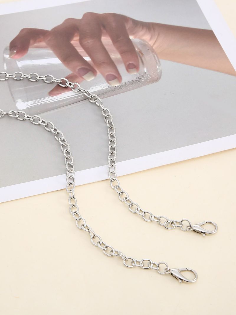 O Shape Aluminum Metal Chain 0.6CM 6MM Straight Gold Designer Purse Bag Strap Handle Replacement Accessories Hardware Quality