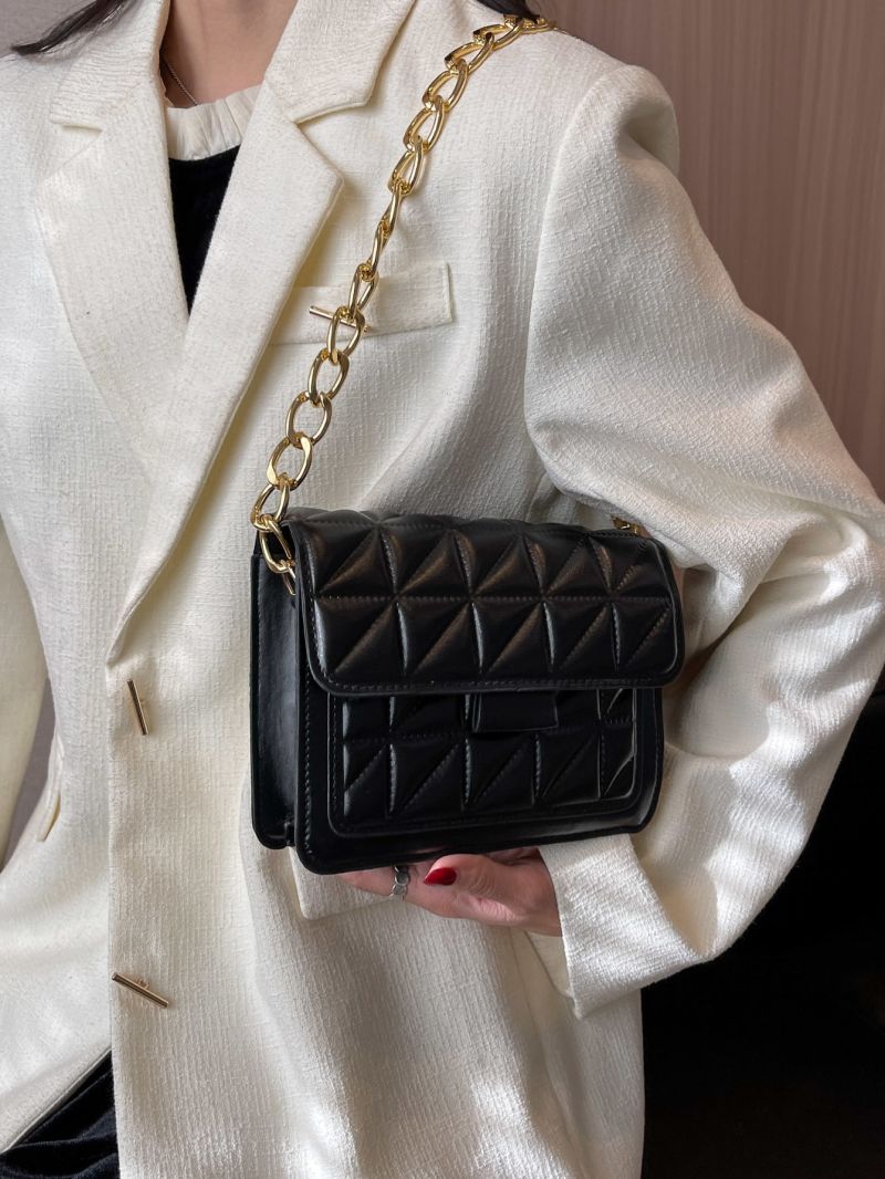 Mini Quilted Flap Chain Square Bag