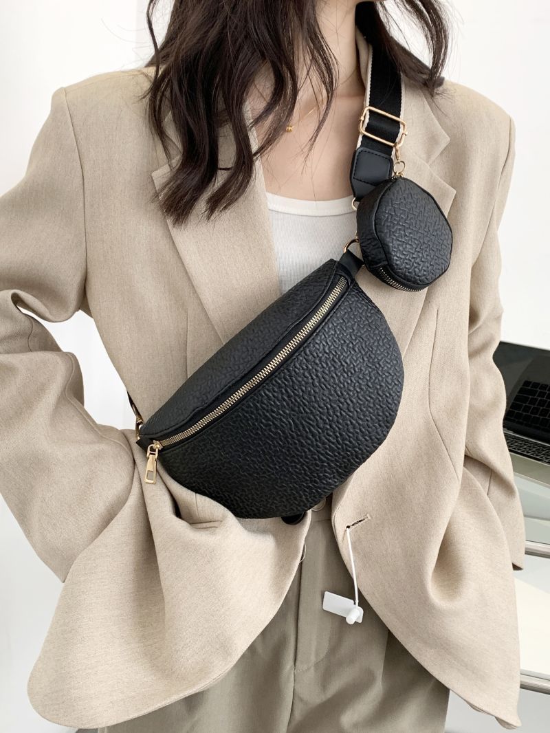 Zip Front Bum Bag With Coin Purse