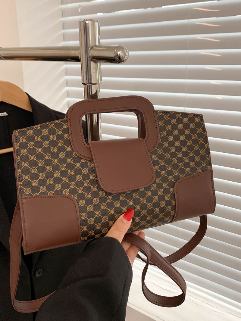 Geometric Pattern Square Bag