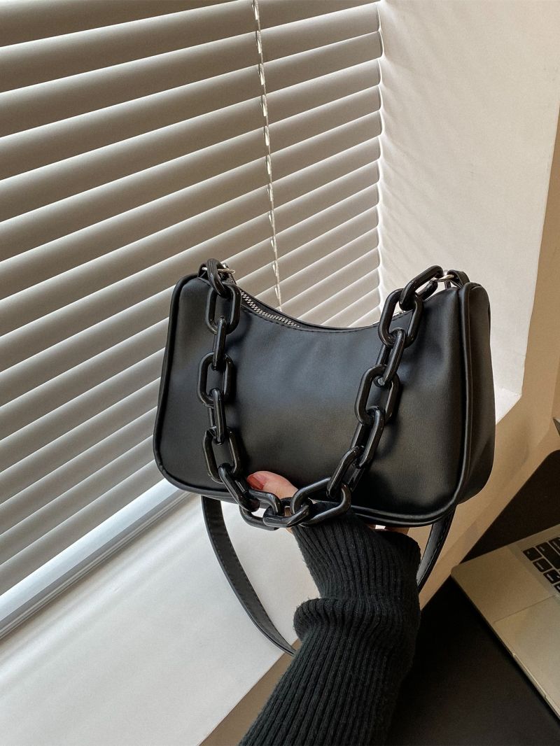 Chain Design Hobo Bag
