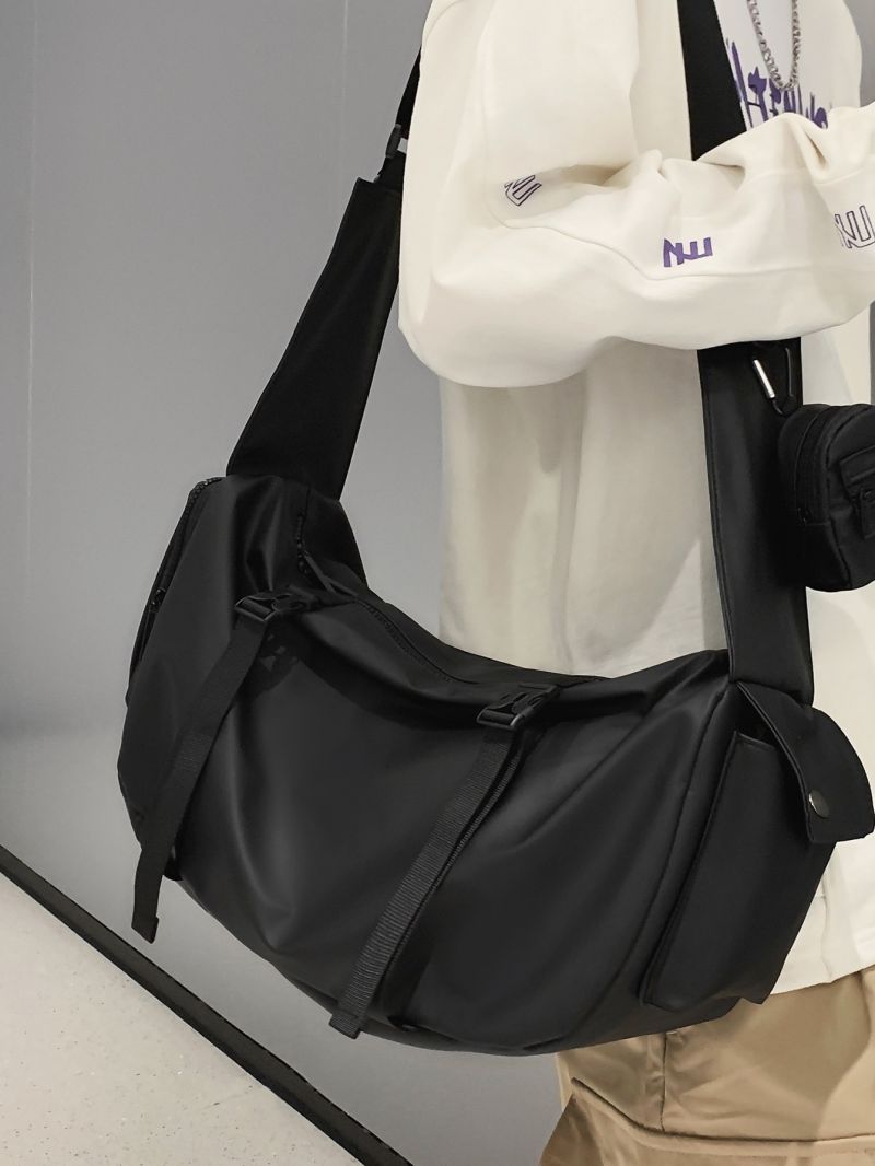 Release Buckle Decor Hobo Bag