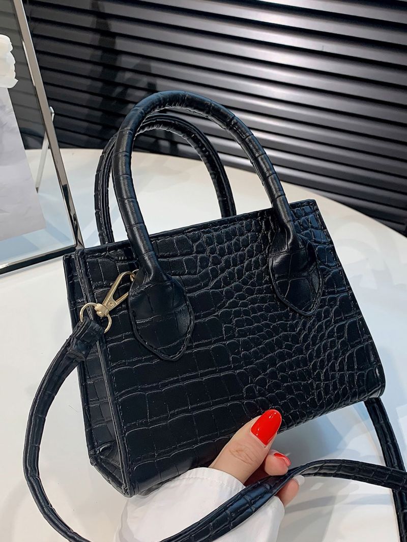 Mini Geometric Embossed Square Bag