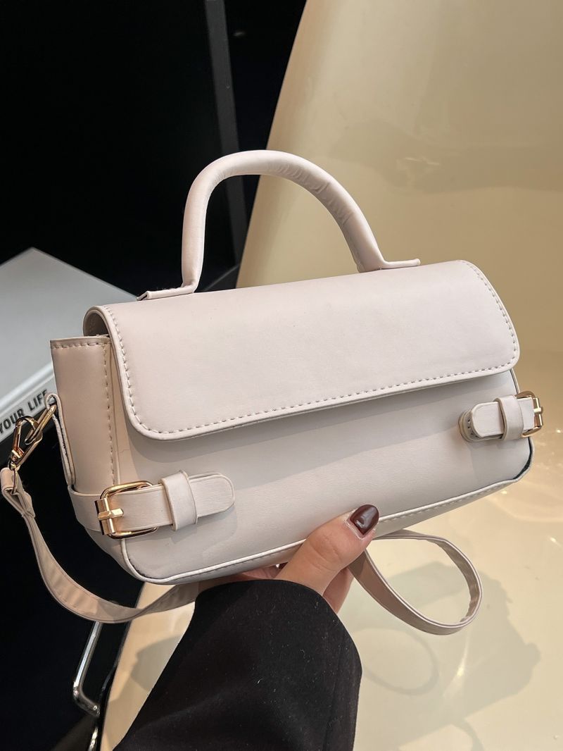 Buckle Decor Flap Square Bag