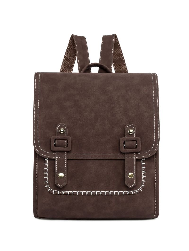 Snap Button Flap Backpack