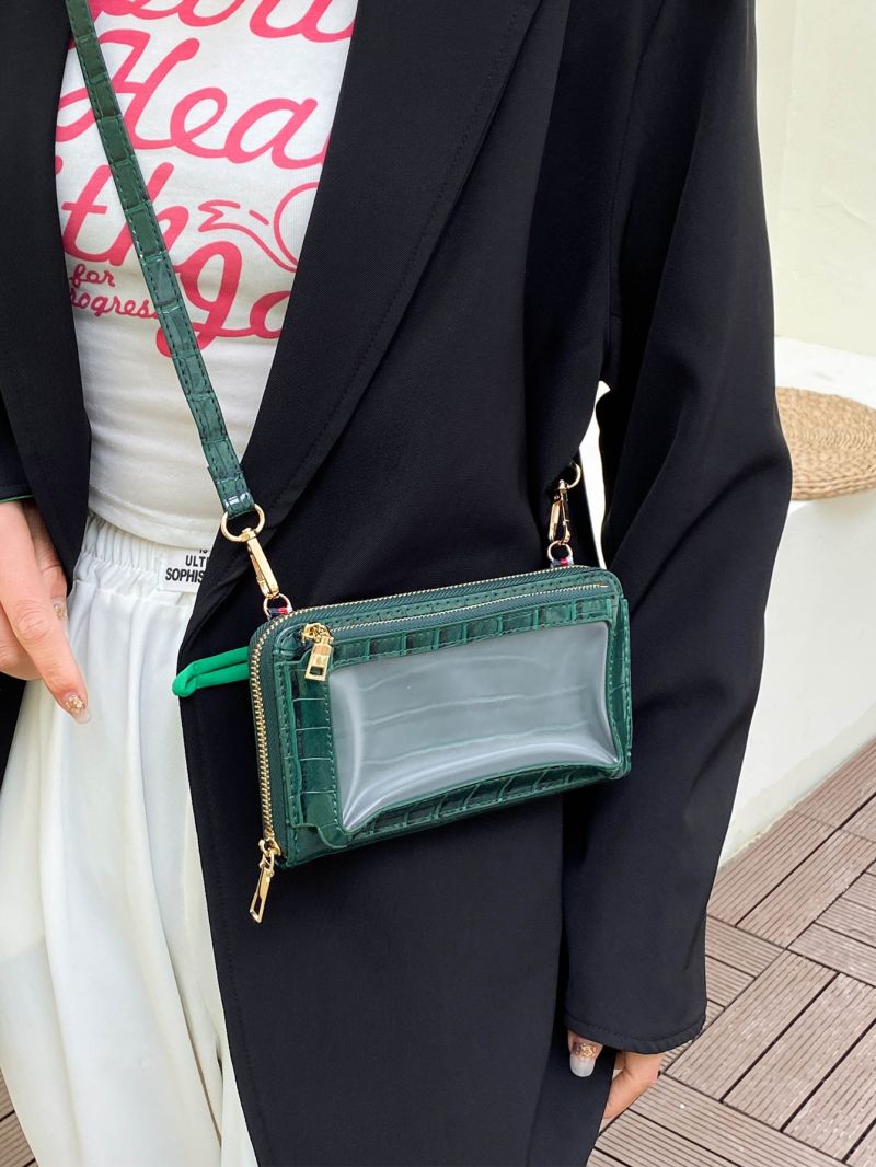 Crocodile Embossed Phone Wallet