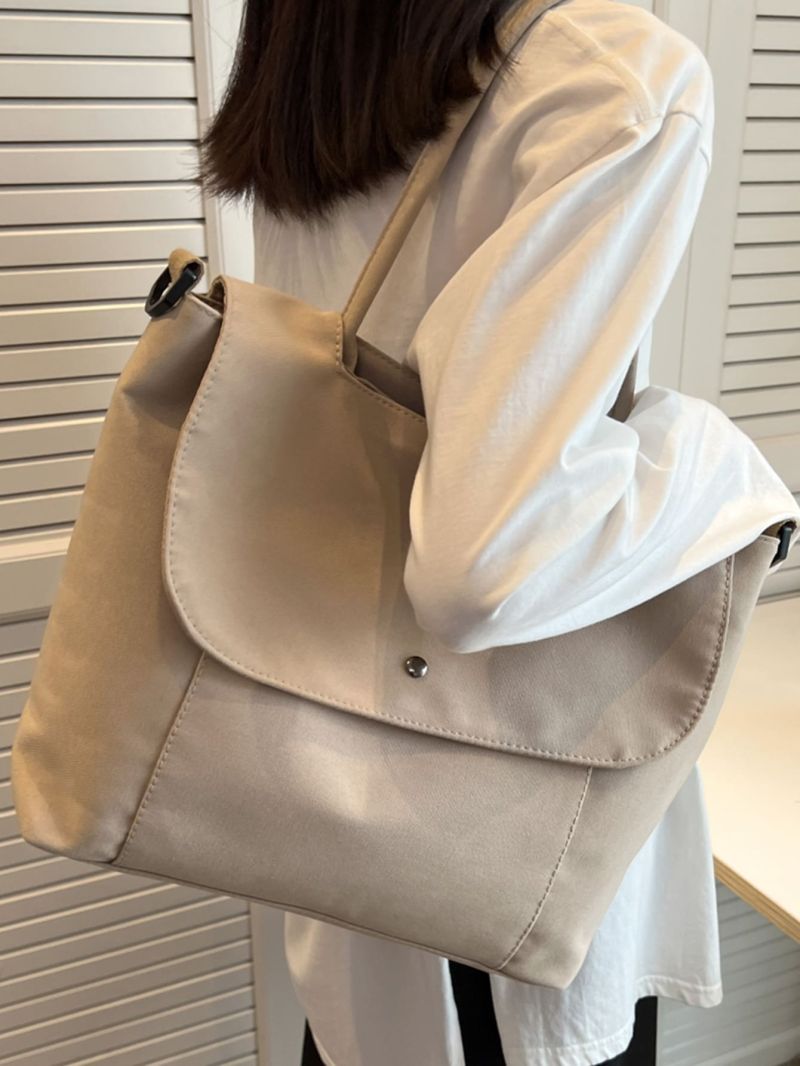Snap Button Square Bag