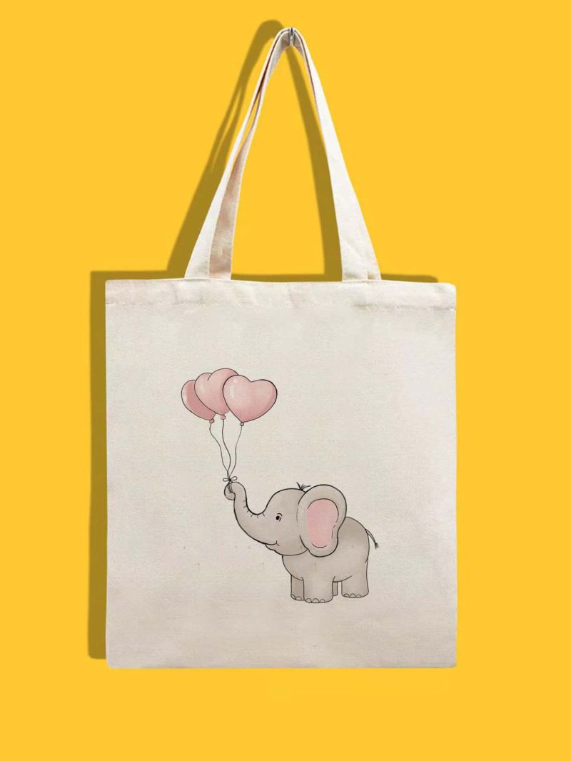 Elephant Graphic Shopper Bag