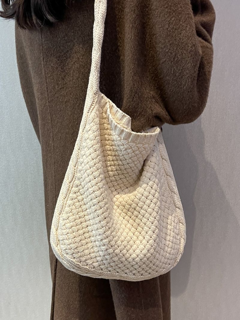 Minimalist Textured Crochet Bag