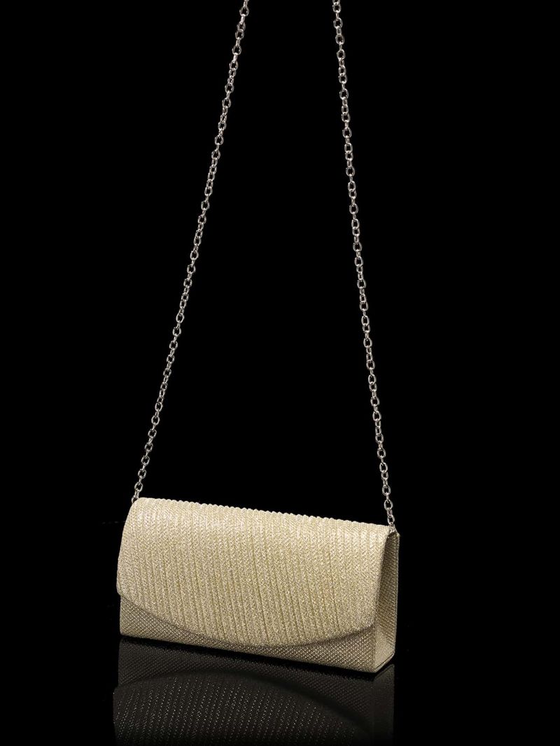 Mini Glitter Chain Envelope Square Bag