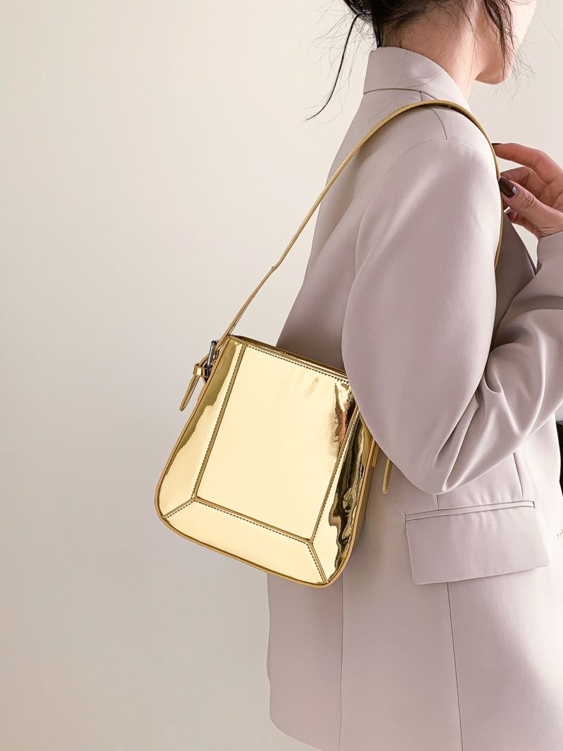 Mini Metallic Square Bag