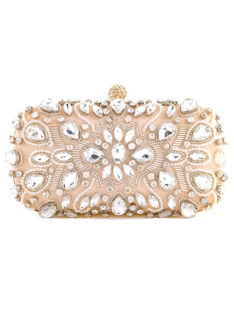 Rhinestone Decor Box Bag