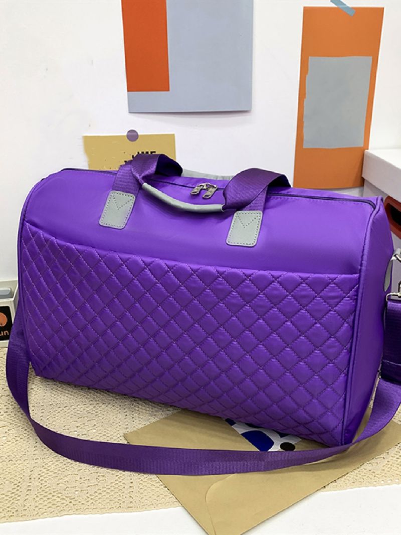 Two Tone Quilted Travel Bag