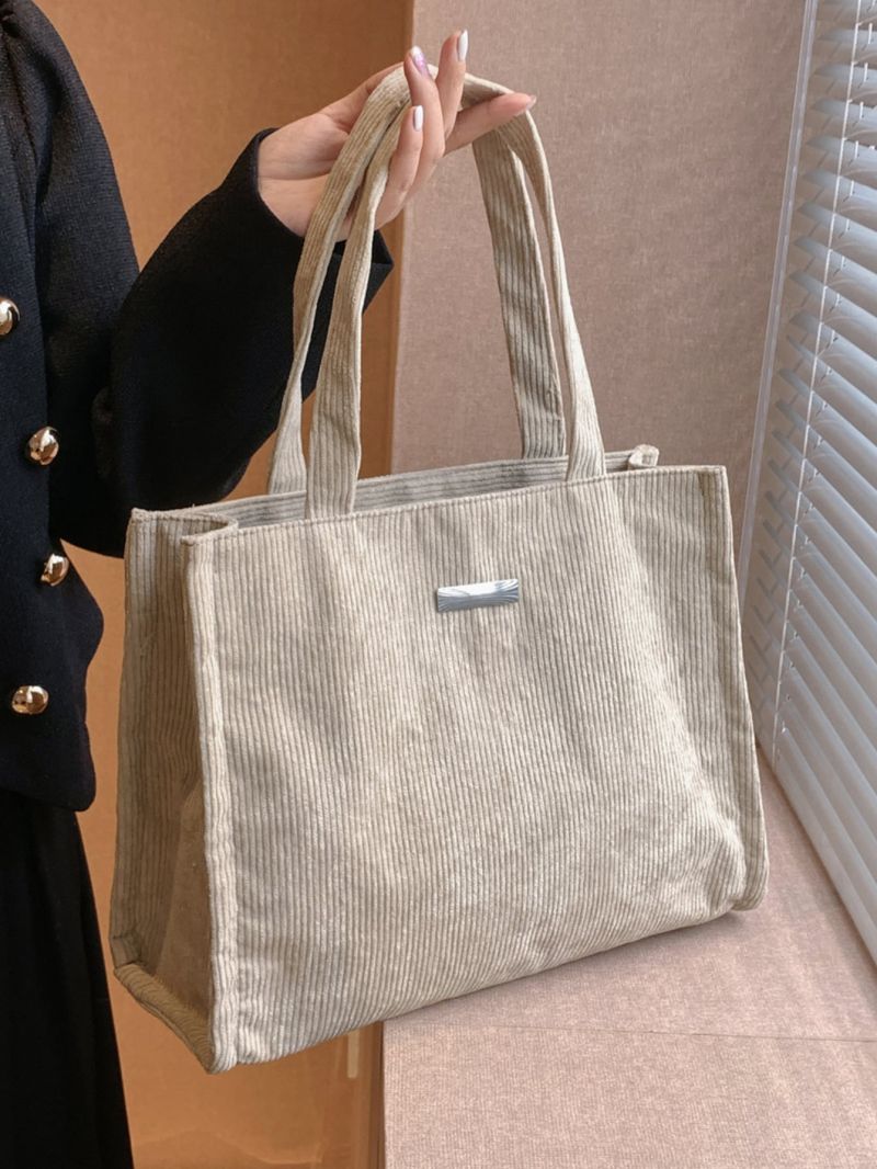 Metal Decor Shopper Bag