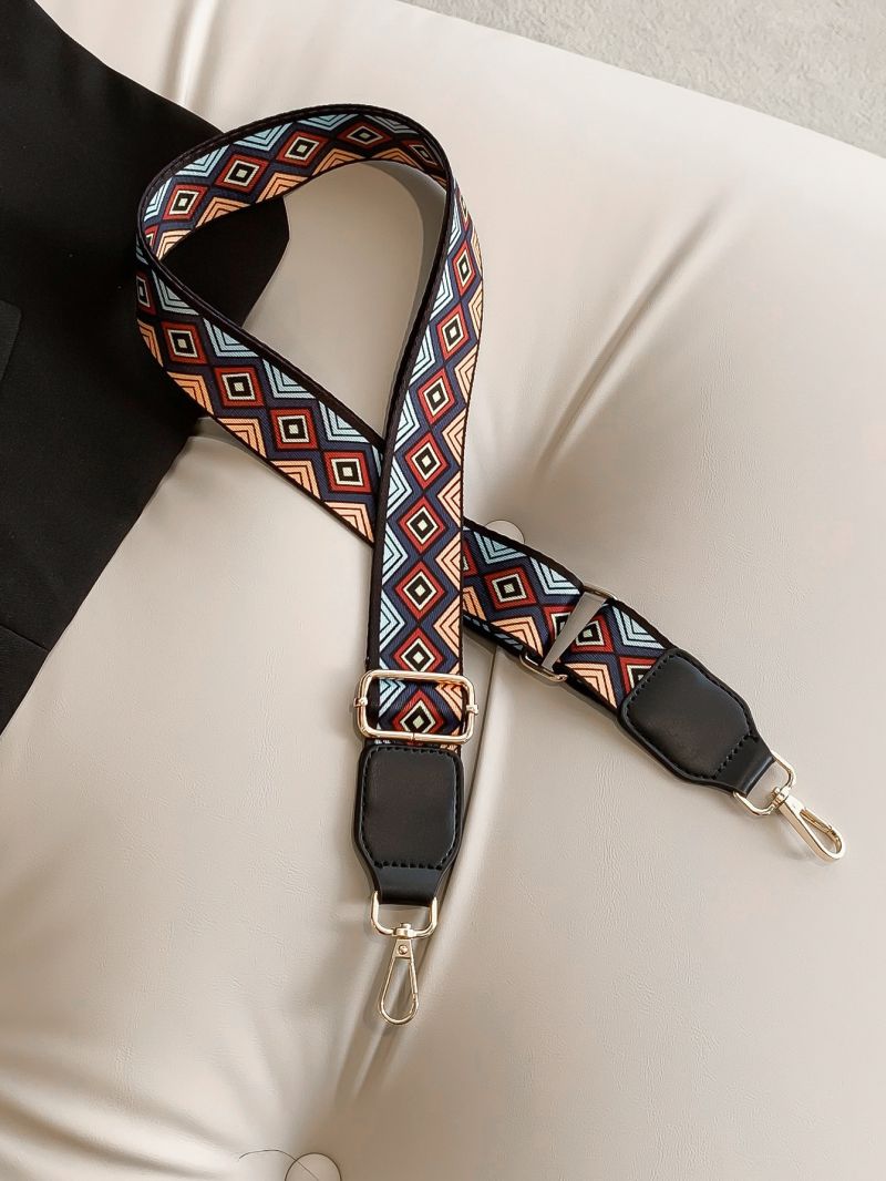 Geometric Pattern Bag Strap