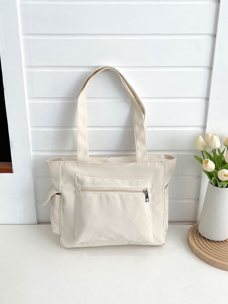 Zip Front Shopper Bag