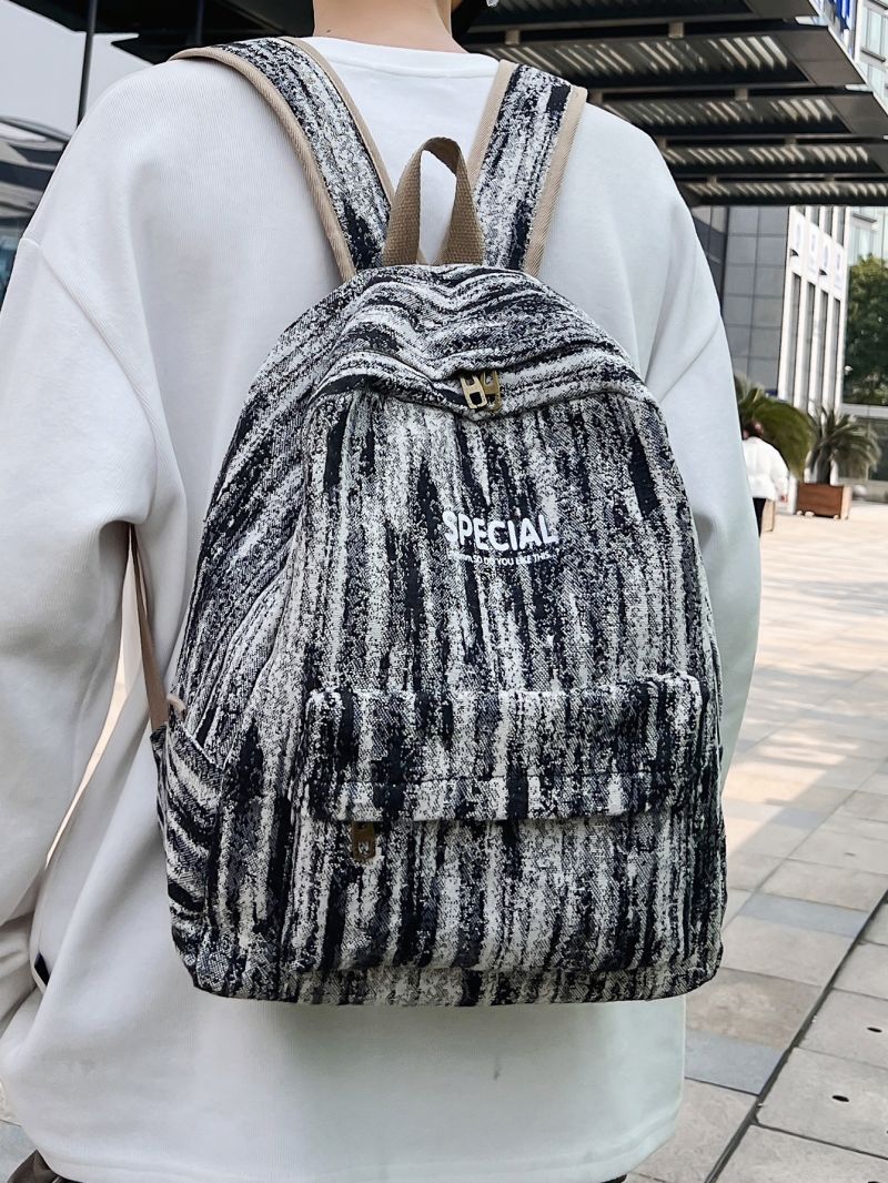 Men Letter Graphic Casual Daypack