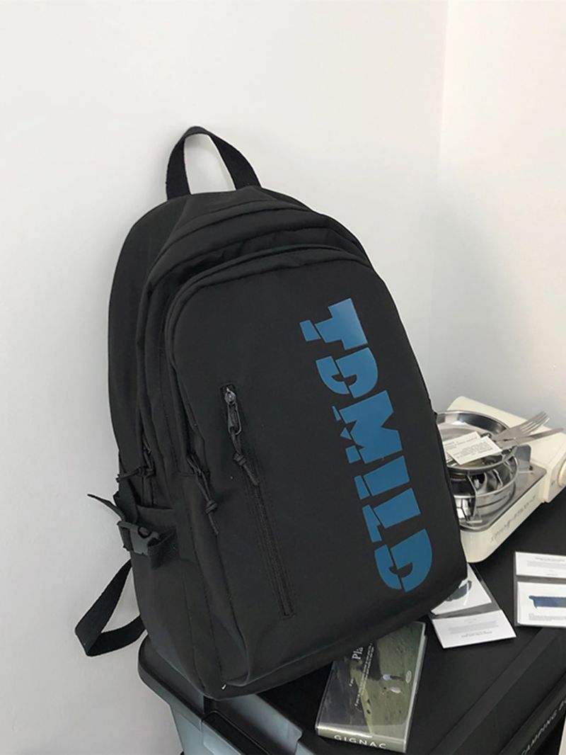 Letter Graphic Functional Backpack