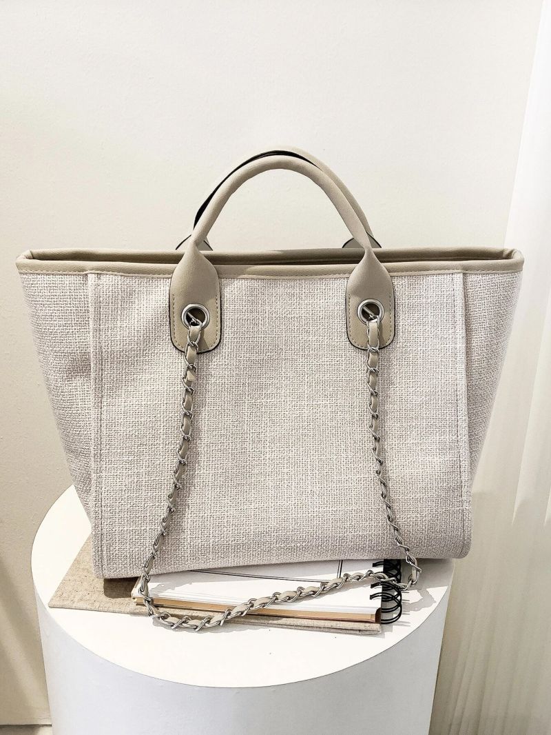 Minimalist Chain Top Handle Bag
