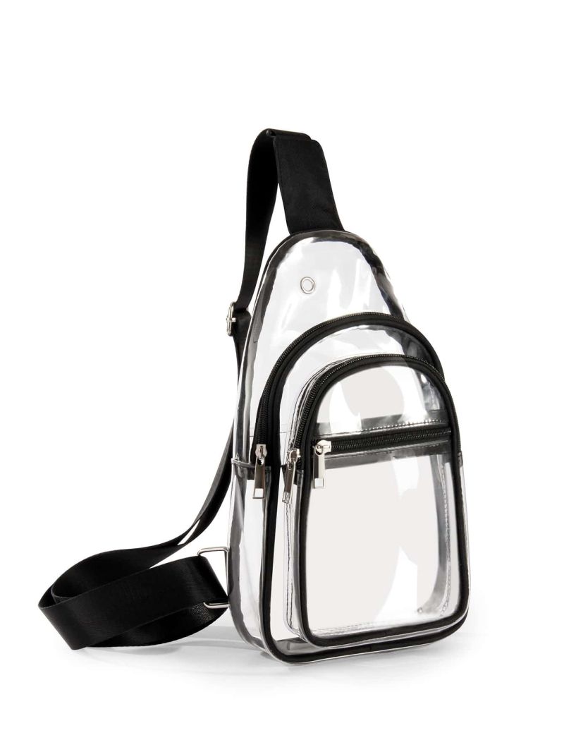Mini Clear Earphone Hole Sling Bag