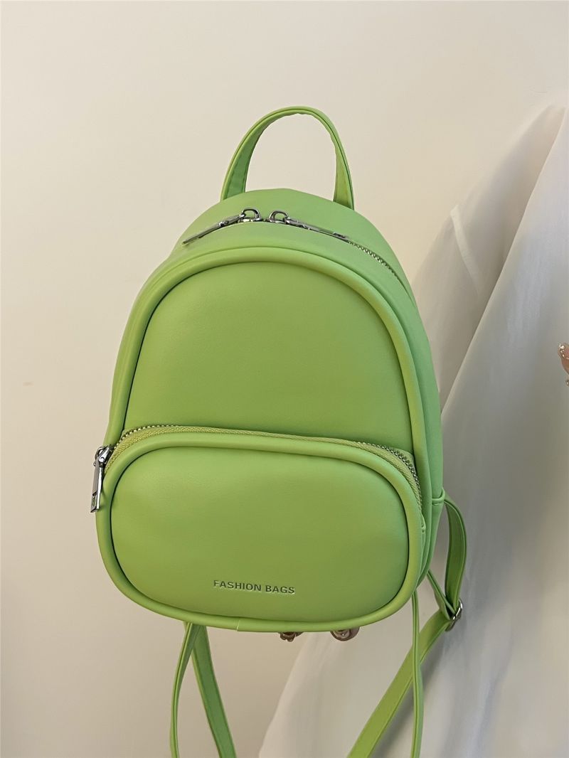 Mini Letter Print Classic Backpack