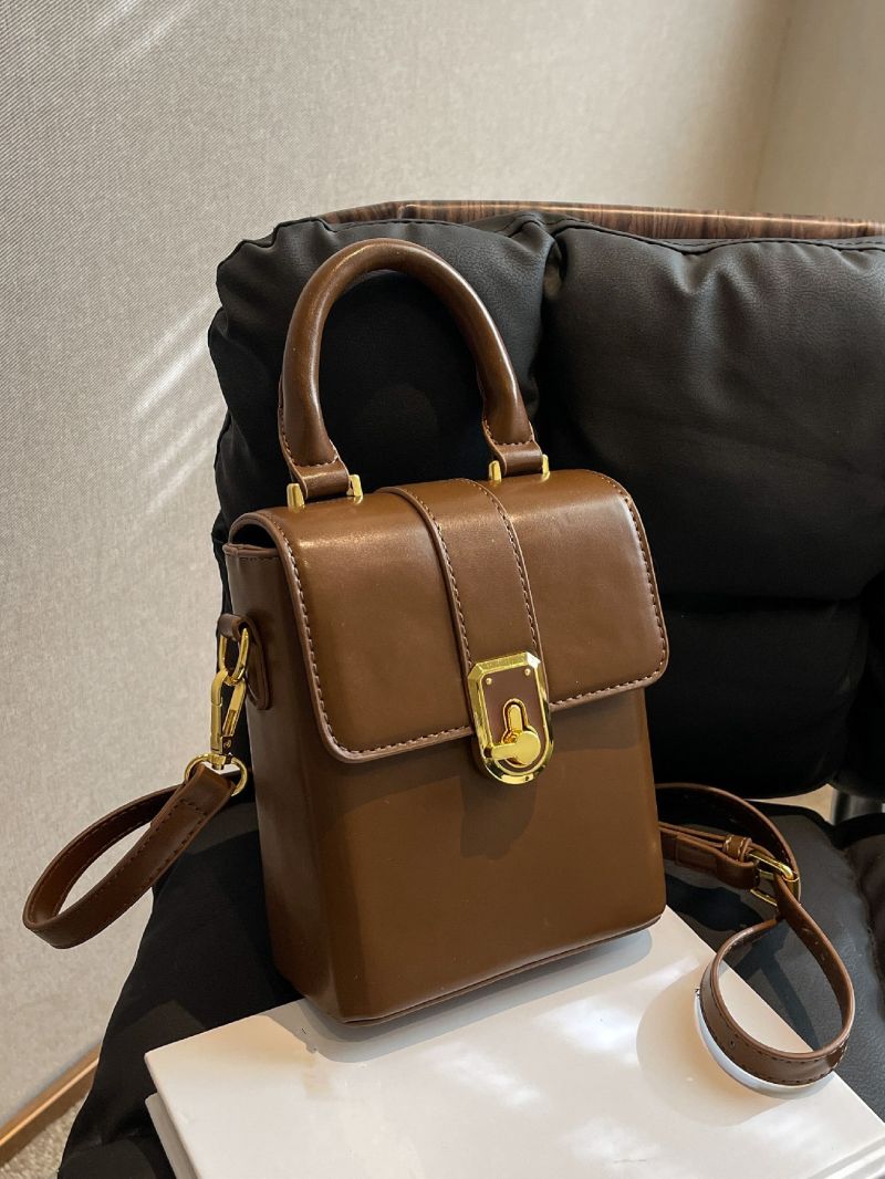 Mini Metal Lock Flap Square Bag