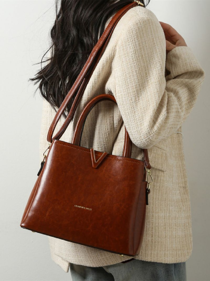 Letter Print Square Bag