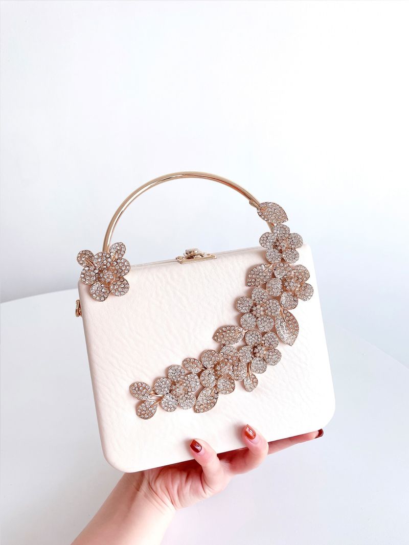 Mini Rhinestone Decor Box Bag