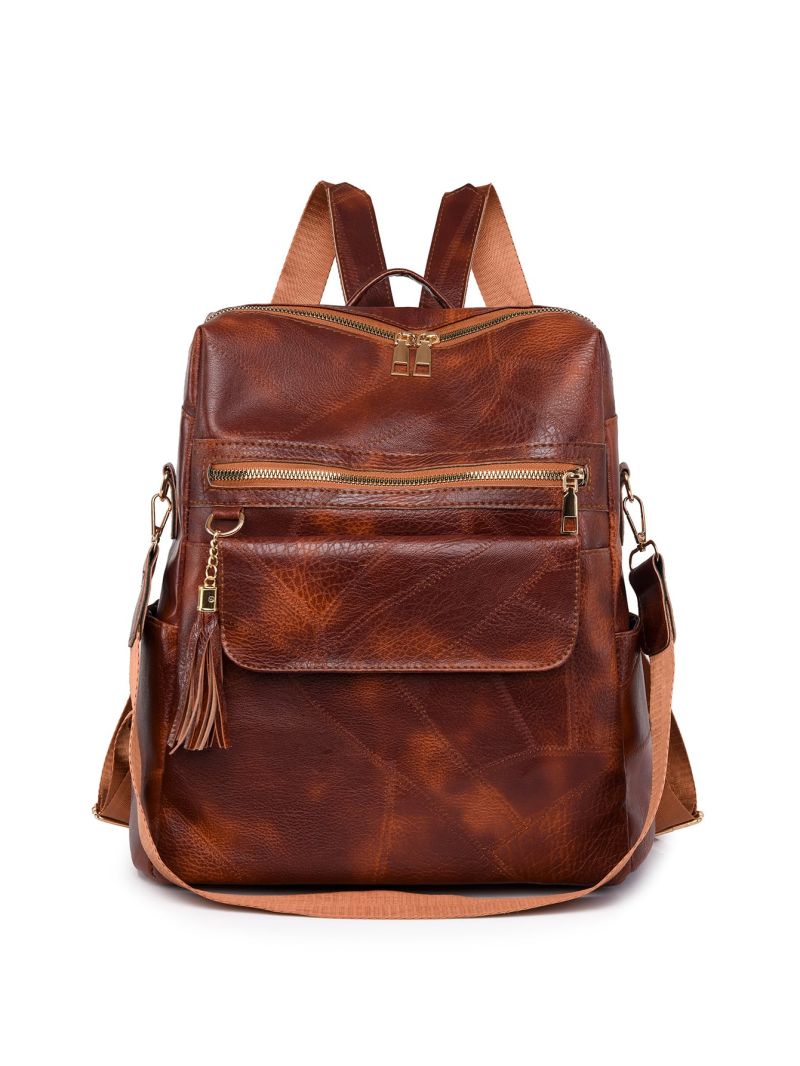 Tassel Decor Functional Backpack