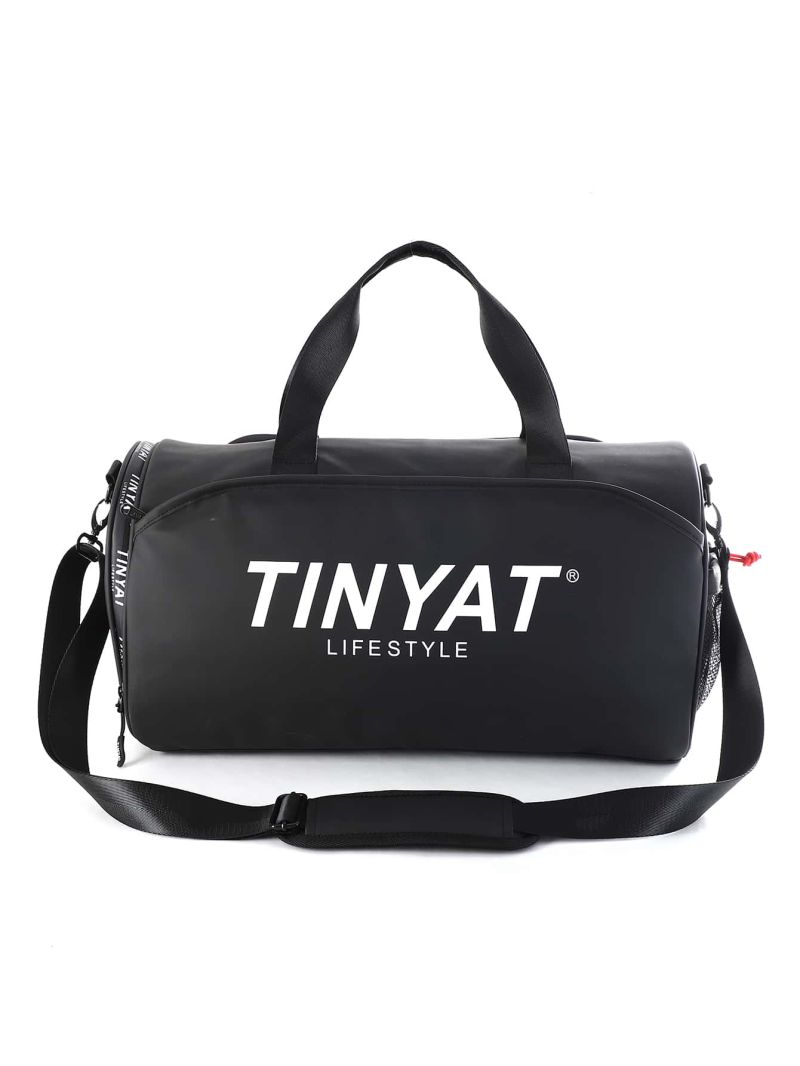 Letter Graphic Gym Bag Large Capacity Sports Bag Aesthetic