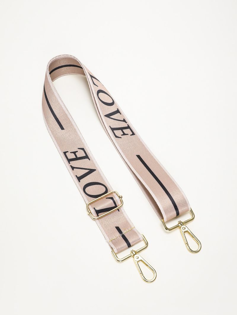Letter Graphic Bag Strap