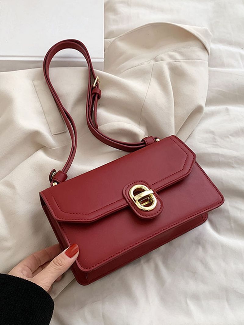 Metal Decor Flap Square Bag