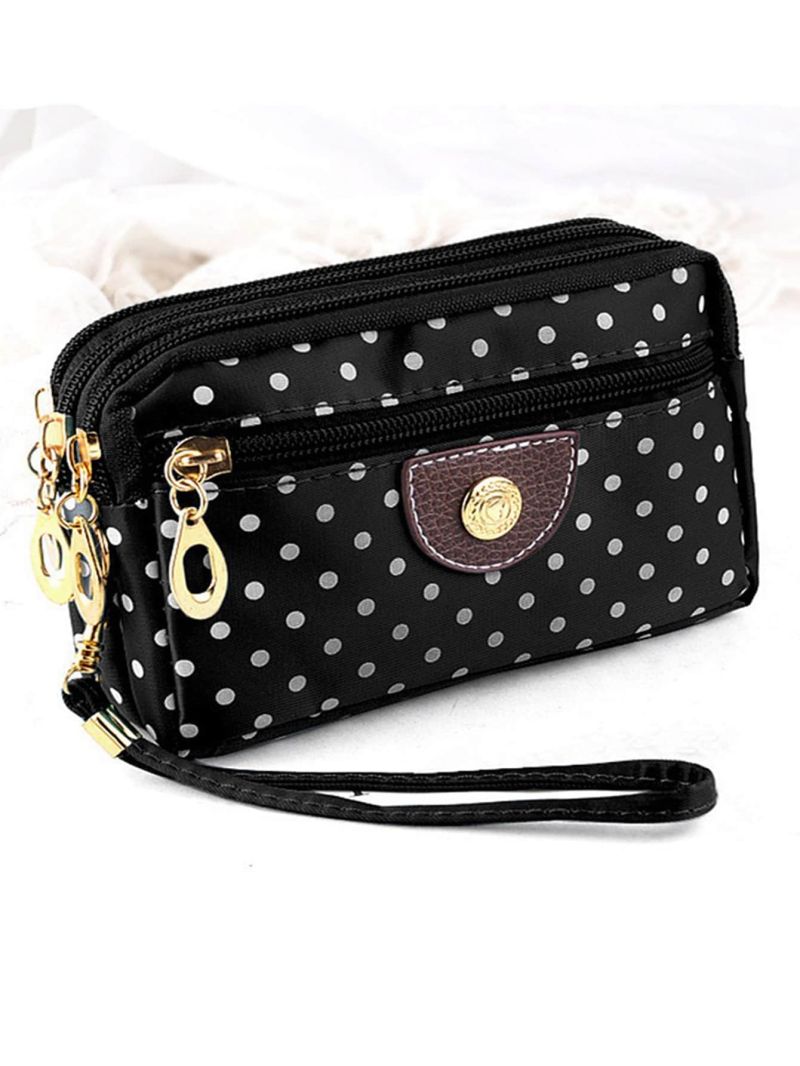 Polka Dot Pattern Long Wallet