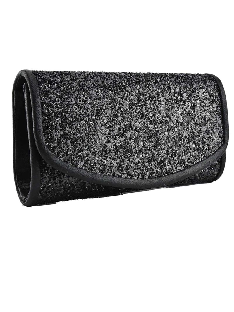 Glitter Flap Evening Bag