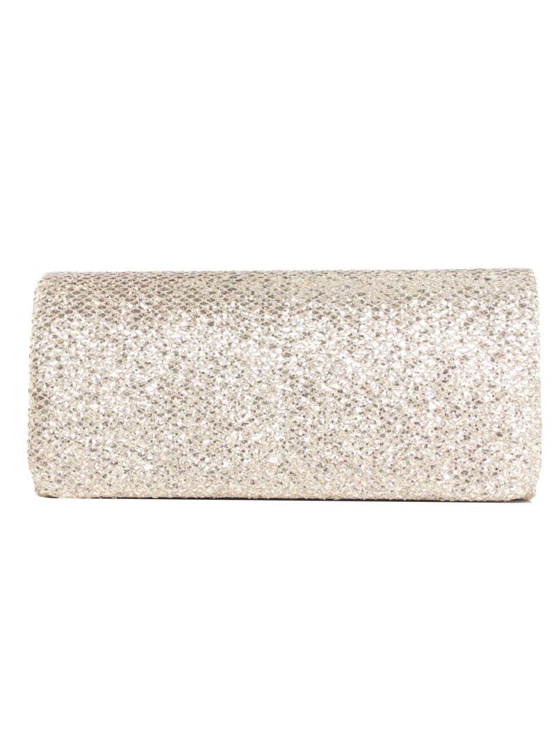 Glitter Flap Chain Square Bag
