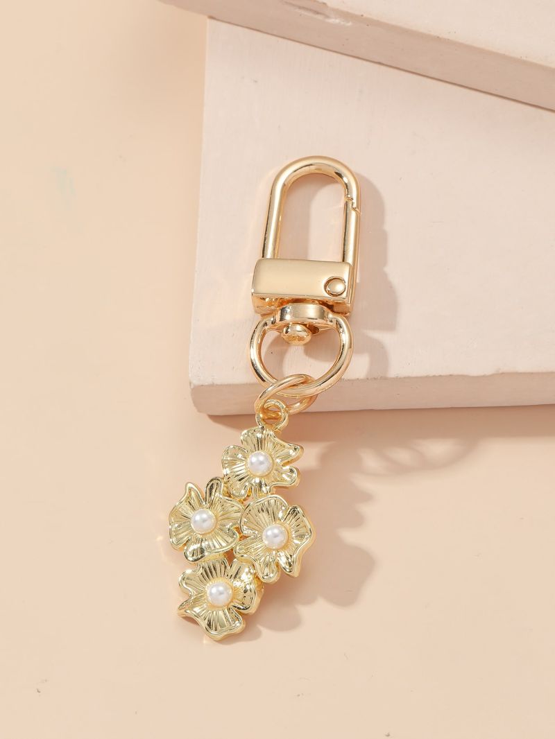 Faux Pearl Decor Bag Charm