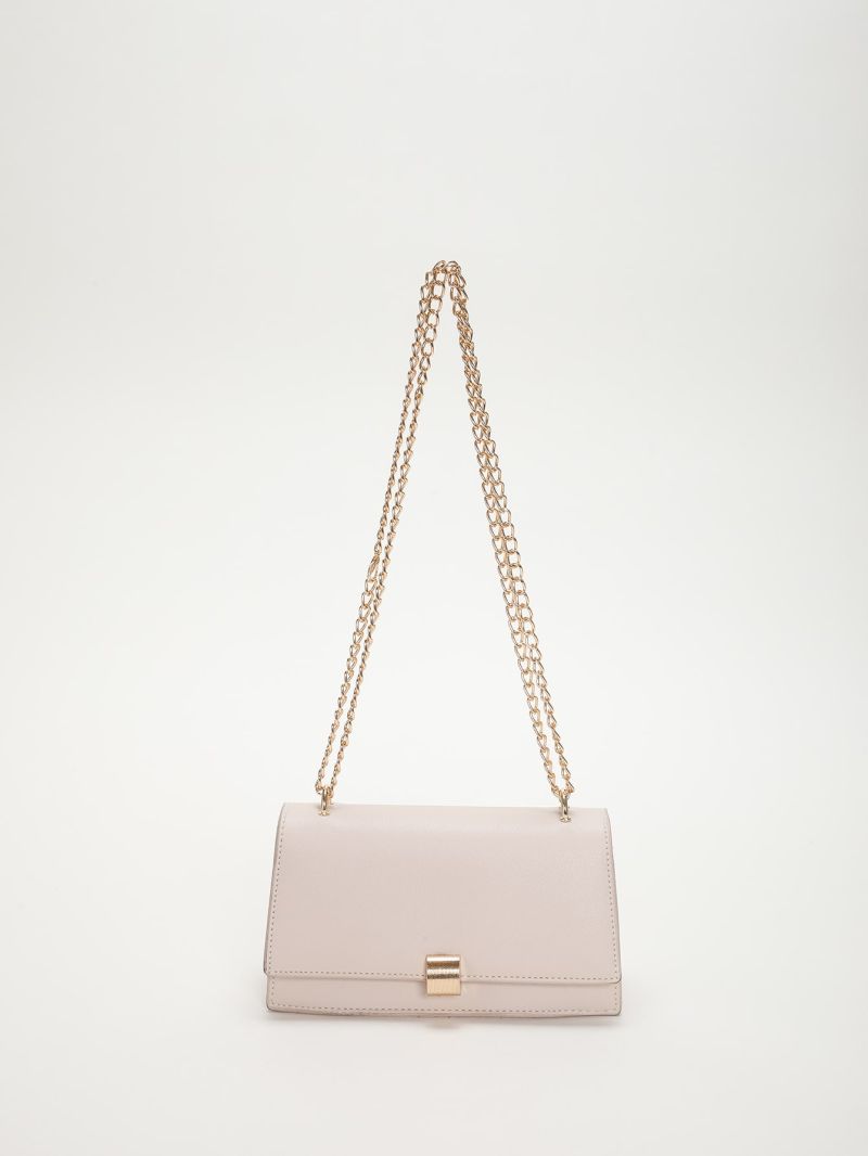 Metal Decor Flap Chain Square Bag