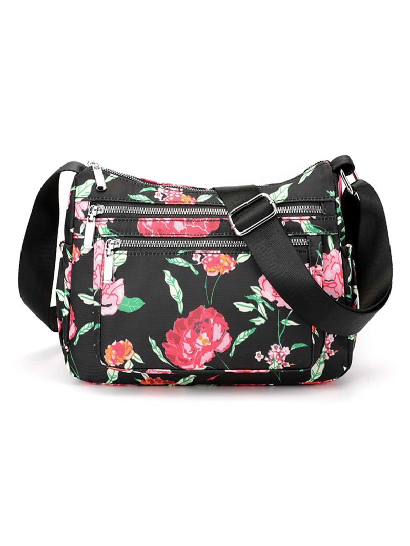 Floral Graphic Crossbody Bag
