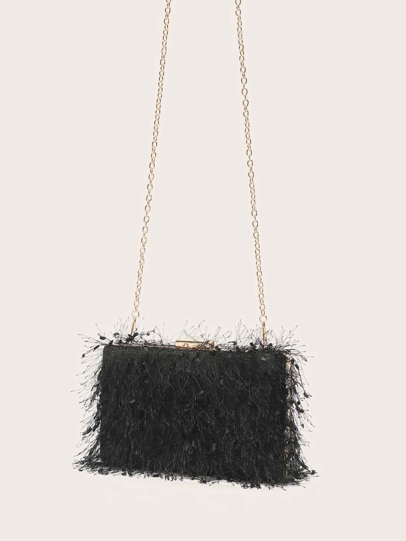 Mini Fringe Decor Box Bag
