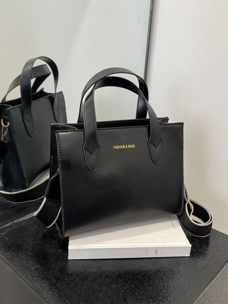 Letter Graphic Square Bag