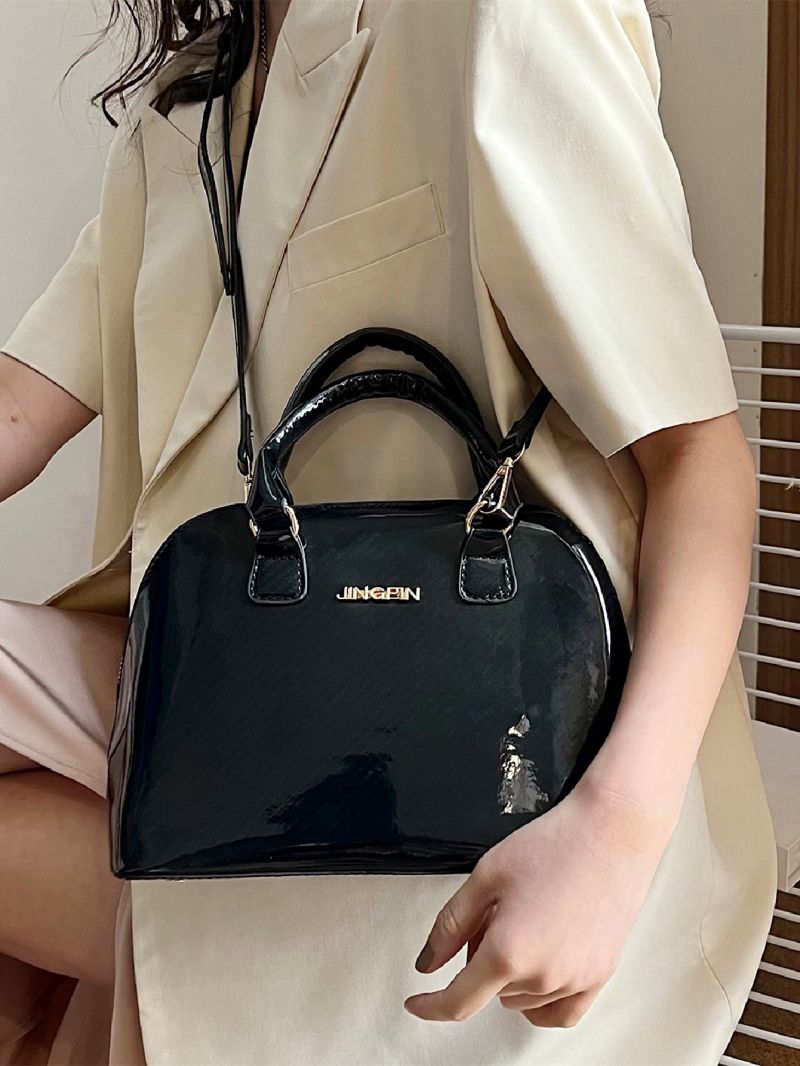 Letter Graphic Dome Bag