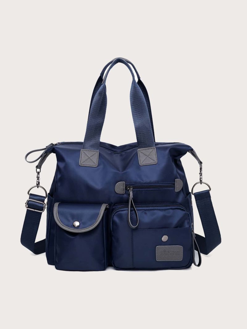 Minimalist Multi-compartment Shoulder Tote Bag